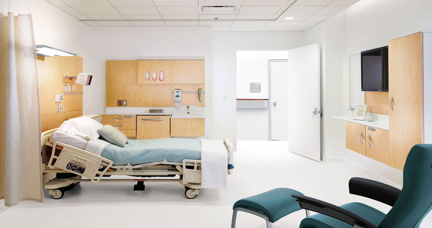 طراحی داخلی فضاهای مختلف بیمارستان